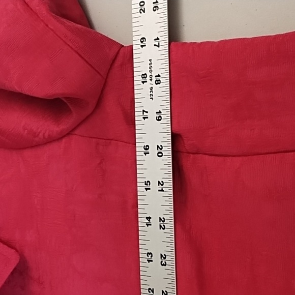 Chico's Fuchsia Pleat Back 3/4 Sleeve Boho Harajuku Textured Jacket - Picture 5 of 9